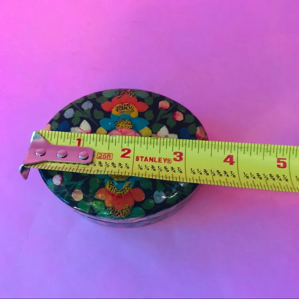 Vintage multicolored hand made and painted box